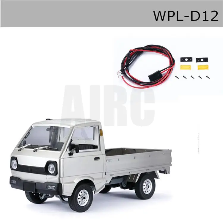 Naughty Dragon WPL-D12 1/10 SUZUKI CARRY RC minivan truck žltá tienidlo/otočte signálneho svetla/Zase na svetlá
