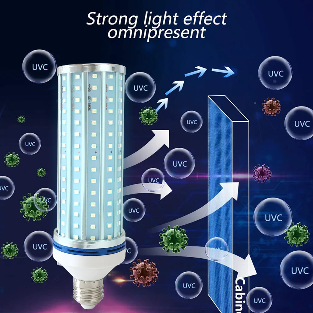 Načasovanie EU /US 60W UVC Baktericídny Lampa UV Uv Sterilizáciu Kukurica Žiarovky Lampy E26/E27 Obývacia Izba, Spálňa Dezinfekčné Svetlo
