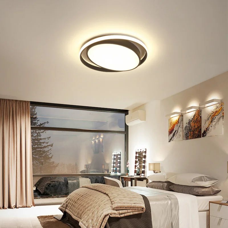 NEO Gleam Biela/Čierna Farba Moderné led stropné svietidlá pre obývacej izby, spálne, študovňa domov Okrúhle Stropné Svietidlo Doprava Zadarmo