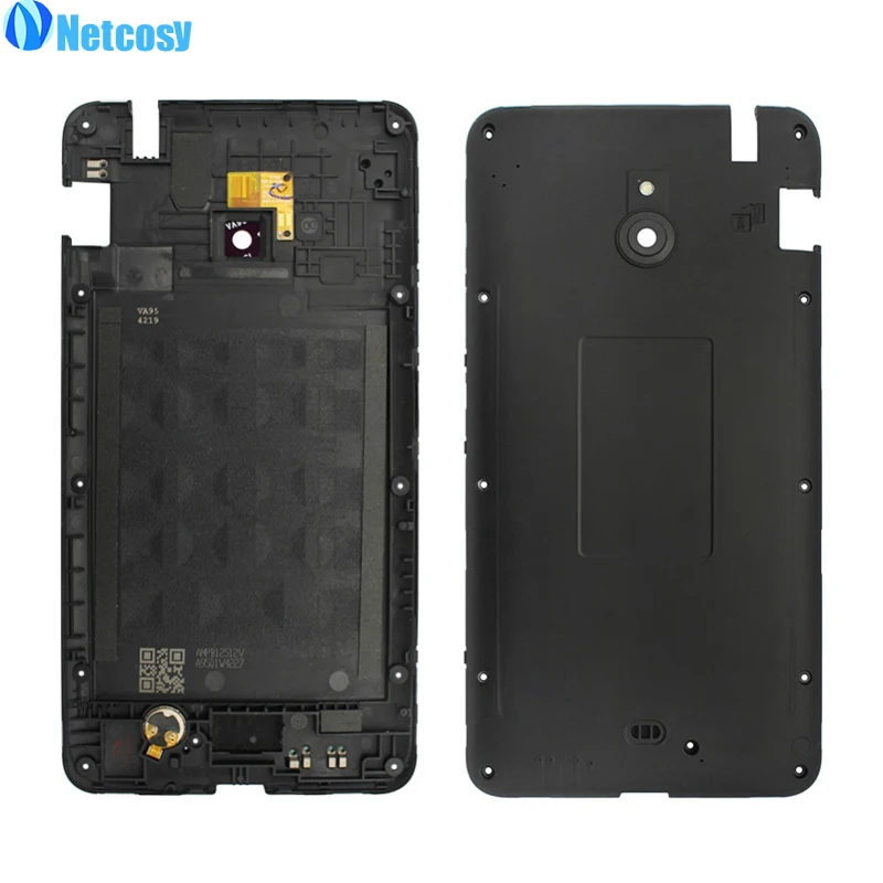 Netcosy Pre Nokia Lumia 1320 Čierna farba, Bývanie Uprostred Rám Rám náhradné diely Pre Nokia Lumia 1320 Uprostred Dosky Krytu