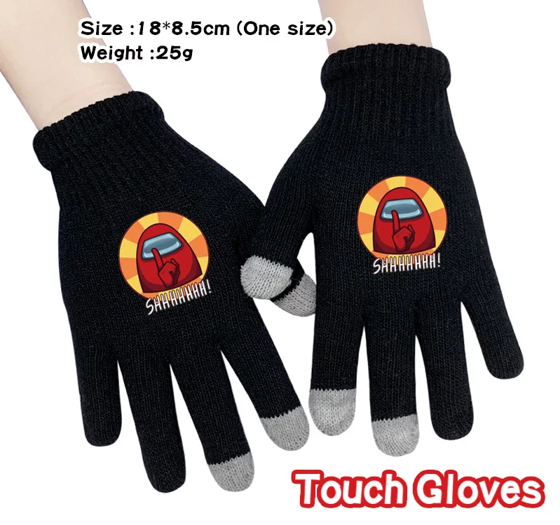 NEW Horúce Hra Medzi Nami Pletené rukavice Model Medzi Nami Hra Udržať Teplé rukavice darček zimné rukavice čierne rukavice