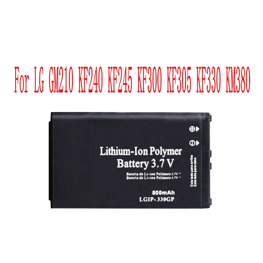 New Vysoká Kvalita 800mAh LGIP-330G Batéria Pre LG GM210 KF240 KF245 KF300 KF305 KF330 KM380 Mobilný Telefón
