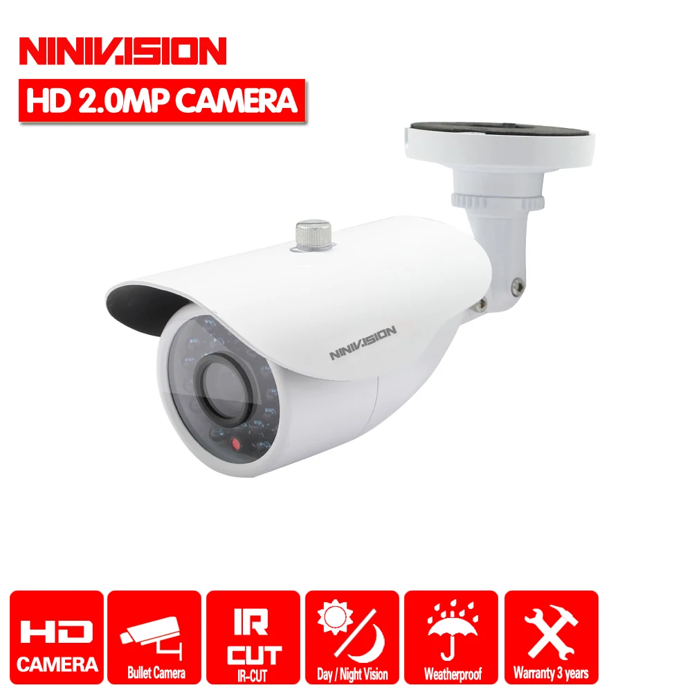 NINIVISION 3000TVL 36LEDS IR-CUT 3.6 mm Sony CCD HD 1080P Vonkajšie Bezpečnostné CCTV Kamera AHD-H 1080P AHD IR Cut Filter, Fotoaparát