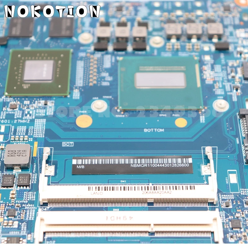 NOKOTION Pre Acer aspire VN7-791 VN7-791G Notebook Doske 448.02G08.001M NBMQR11004 základná DOSKA I7-4710HQ CPU GPU GTX860M