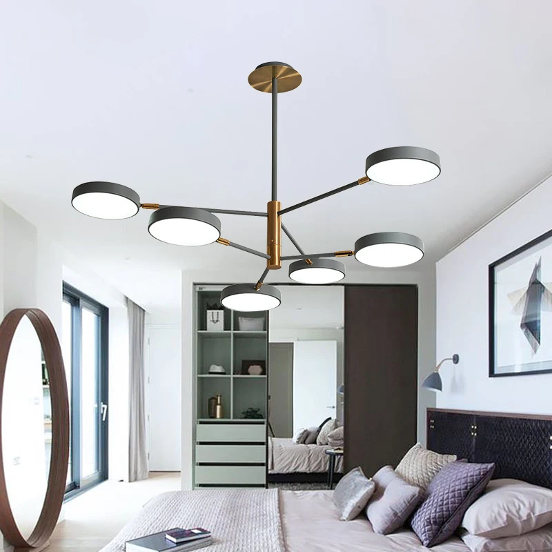 Nordic Moderný Minimalistický Luster LED Macaron Luster Kovové Lampshades Luster pre Obývacej Izby, Spálne, Svietidlá