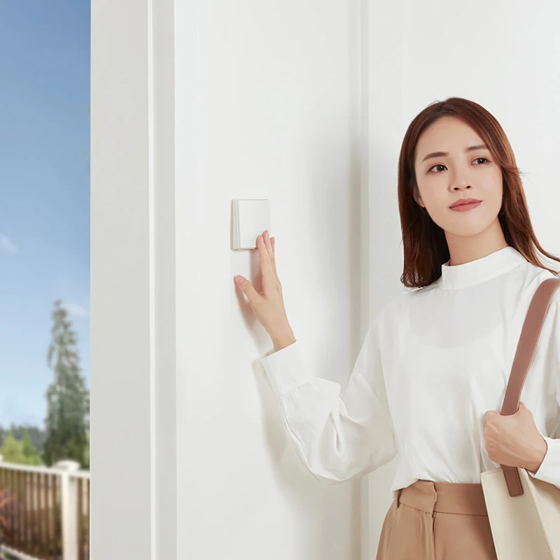 Nové Aqara Prepínač Bezdrôtovej Komunikácie D1 Smart Svetlo Diaľkové Ovládanie Wifi, ZigBee Jednoduché Dvojité Bezdrôtové Tlačidlo Práce Pre Mi Domov Apple Homekit