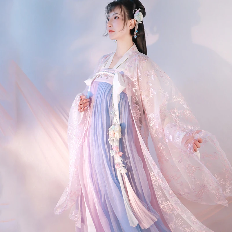 Nové Hanfu Šaty Žien Klasických Tanečných Kostýmov, Starovekej Číne Víla Princezná Kostým Tradičný Ružový Hanfu kroj SL1226