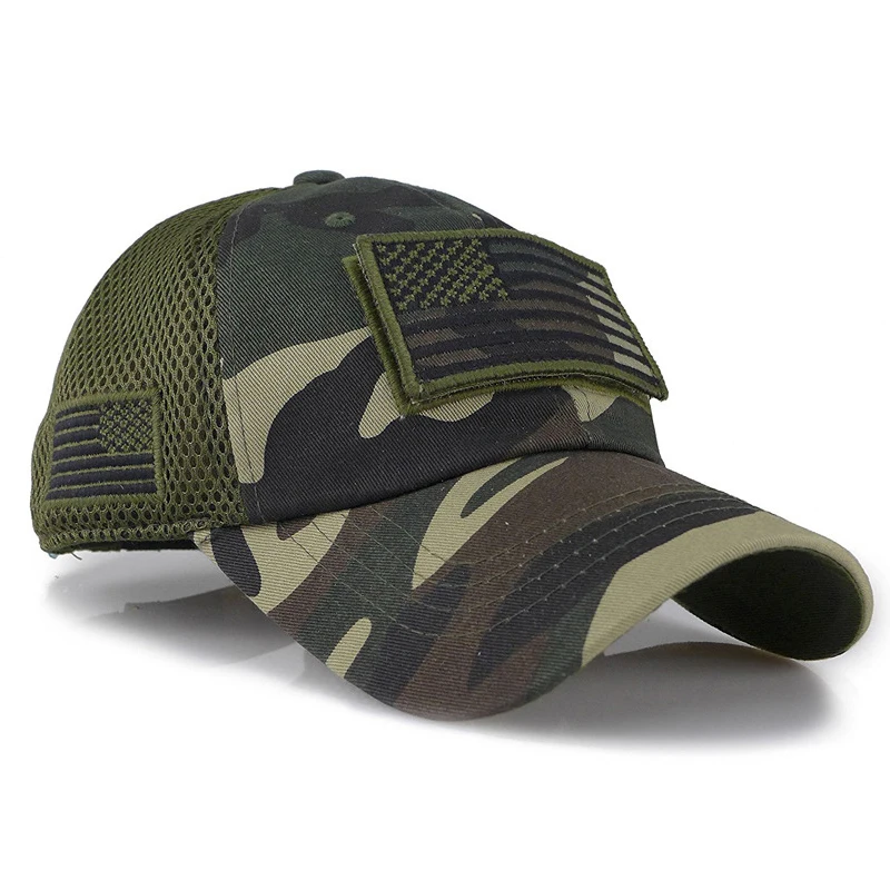 Nové kamufláže taktické šiltovku jungle vojenské bojové čiapky trucker klobúk mužov a žien univerzálny oka čiapky