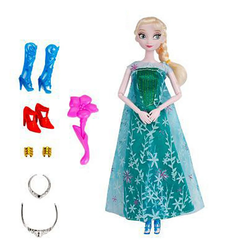 Nové Mrazené Princezná Elsa Anna 11 Spoločné Bábika Snehová Kráľovná bábika Dievčatá, Hračky Narodeniny, Vianočné Darčeky, hračky pre deti,