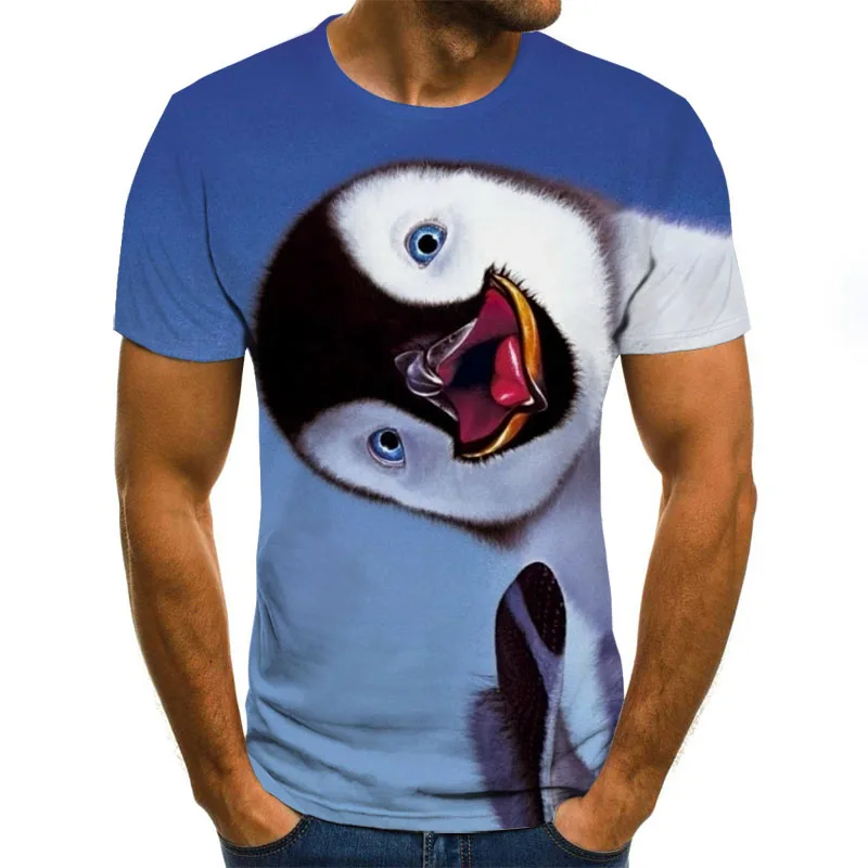 Nové módne 3D vytlačené zvierat vzor t-shirt streetwear mužov a ženy fashion t-shirt Harajuku tričko t-shirt