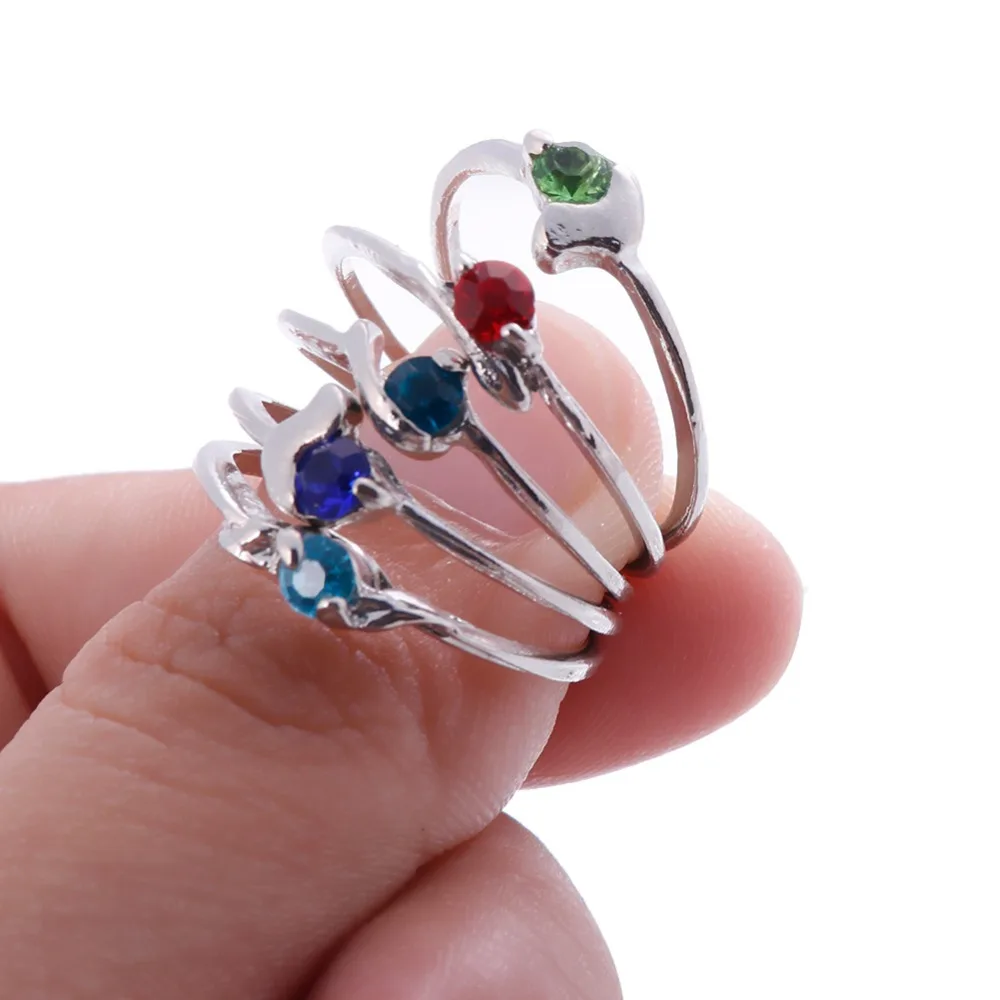 Nové Módne Prst Šperky Multi Color 30 Ks veľa Drahokamu Crystal Krúžky Valentína Darček pre Ženy, Dievčatá