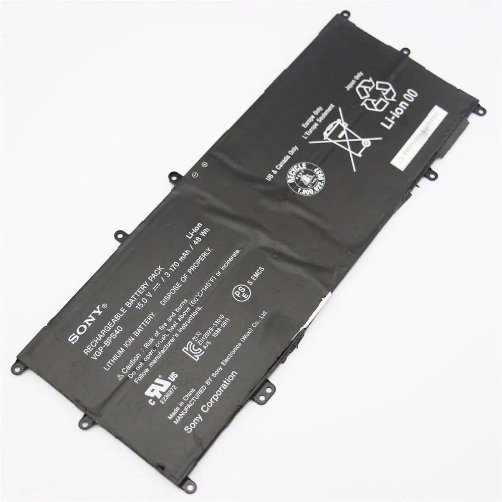 Nové Originálne pôvodnom Notebook Batéria pre SONY VAIO Fit 14A 15A SVF15N série VGP-BPS40 15V 48WH