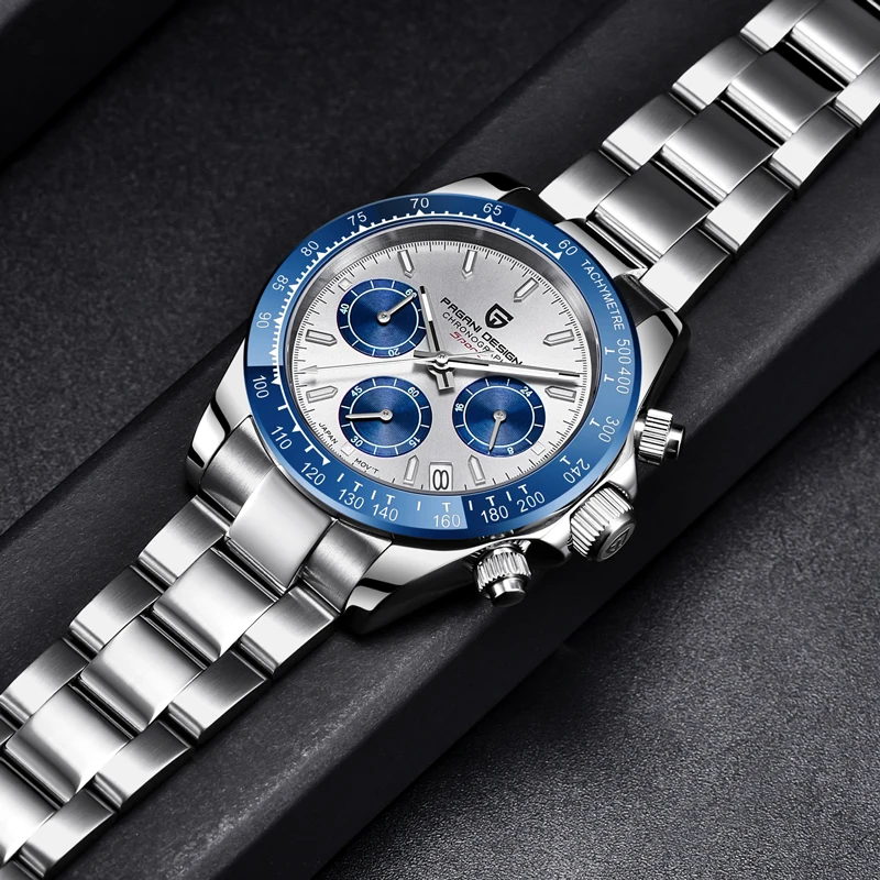 Nové PAGANI DIZAJN pánske hodinky značky Luxusné náramkové hodinky automatické hodinky dátum mužov quartz Chronograf hodinky Relogio Masculino 2020