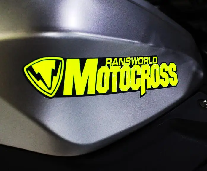 Nové reflexné motocross samolepiace nálepky ransworld motocykel nálepky racing obtlačky SBK AUTO nálepky,nálepky ATV