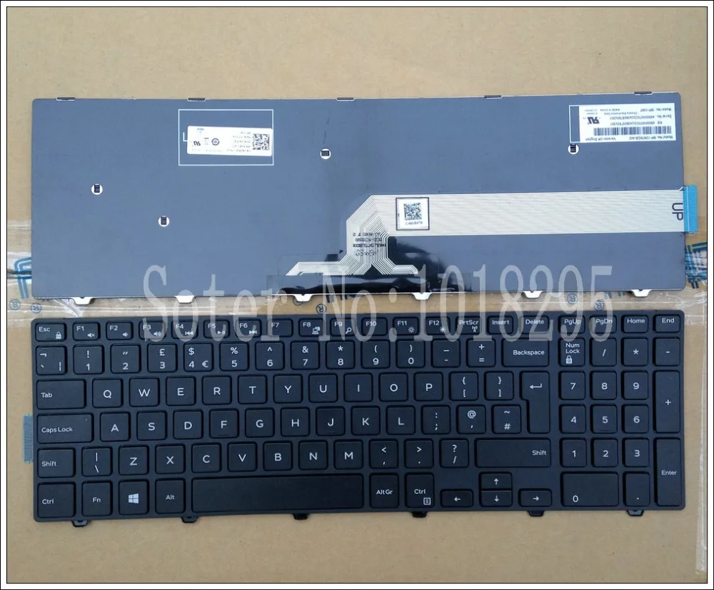 Nové UK čierna klávesnica pre Notebook Dell Inspiron 15-3000 5000 3541 3542 3543 5542 3550 5545 5547 15-5547 15-5000 15-5545 17-5000