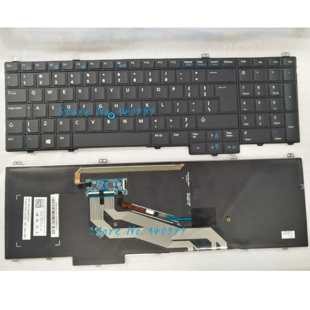Nové US klávesnica Pre Dell Latitude E5540 s klávesnica s podsvietením