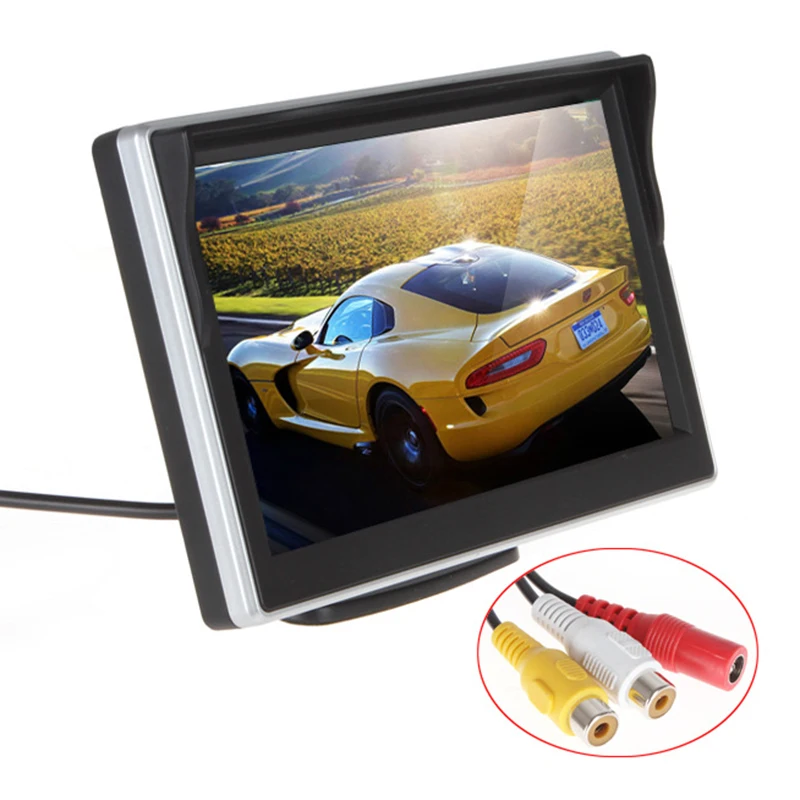 Nový 5 Palca TFT LCD Auto Monitor Auto Spätné sledovanie Bezpečnosti Zálohu Parkovanie Spätné Kamery pre Vozidla