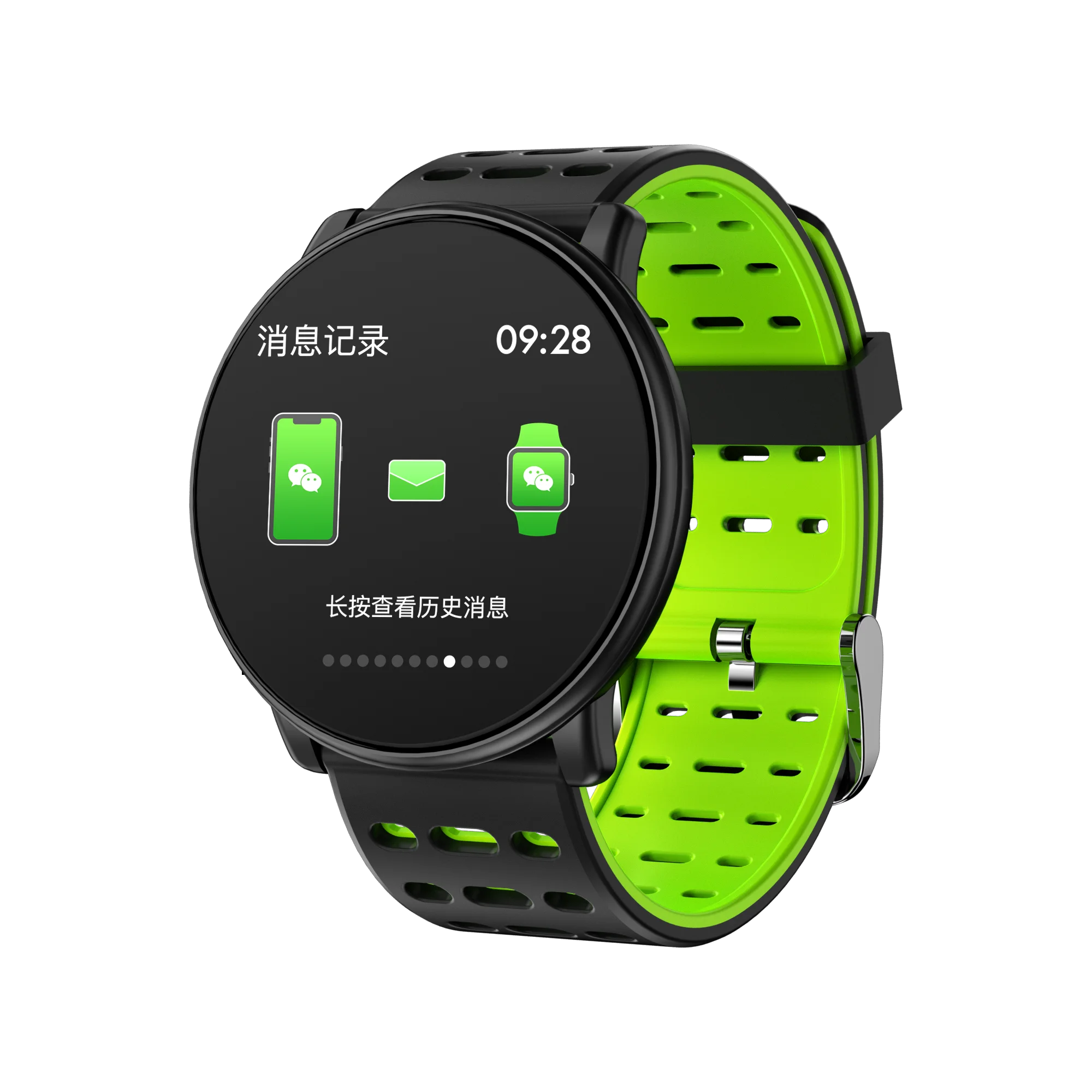 Nový Inteligentný náramok 1.3-palcový farebný displej srdcovej frekvencie, krvného tlaku športové náramok Bluetooth spánku Krokomer dlho pozerať