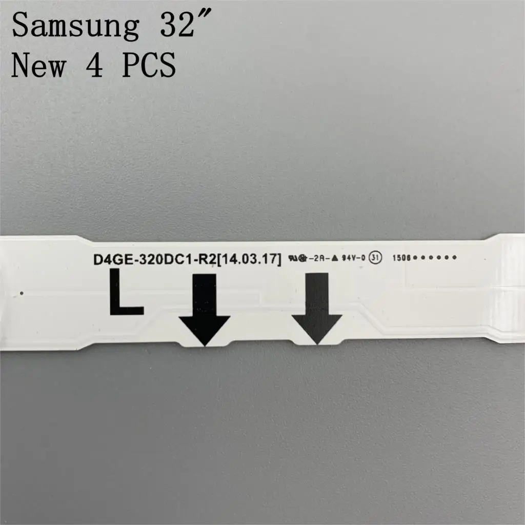Nový Kit 4pcs 7LED 650mm LED pásy pre Samsung ue32j5500akSVS32FHD 3228 D4GE-320DC1-R2 D4GE-320DC1-R1 Bn96-30443A 30442A