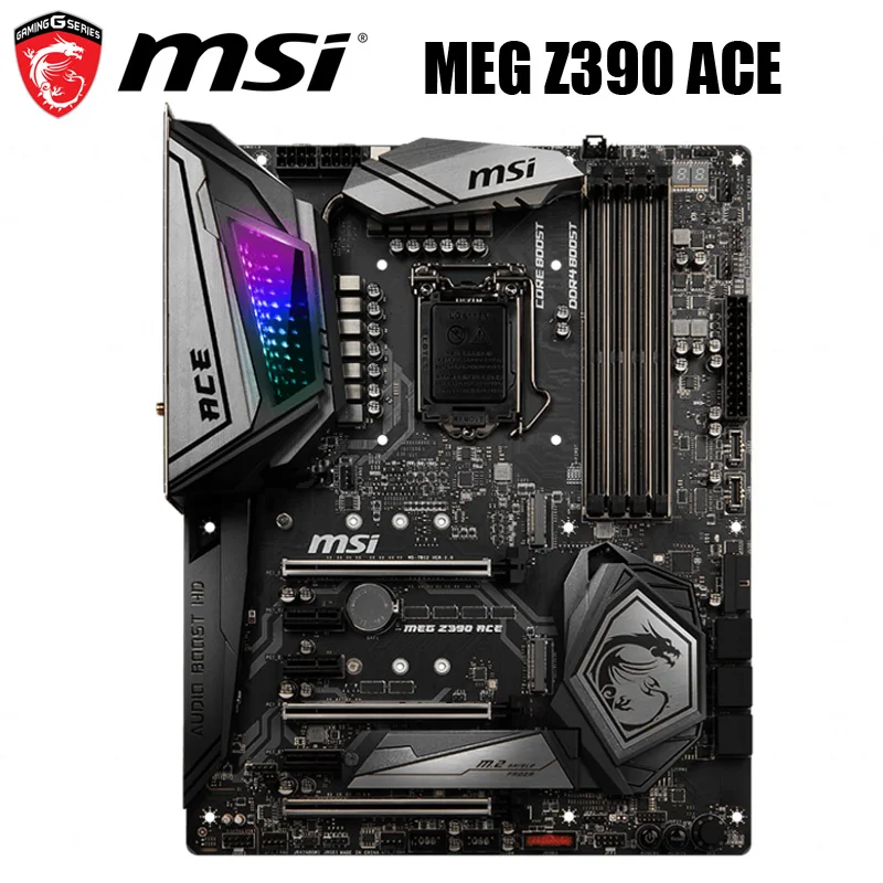 Nový MSI MEG Z390 ACE Doske LGA 1151 Core i9/i7/i5/i3 Intel Z390 DDR4 64GB Pôvodnej Ploche MSI Z390 Doske M. 2 ATX