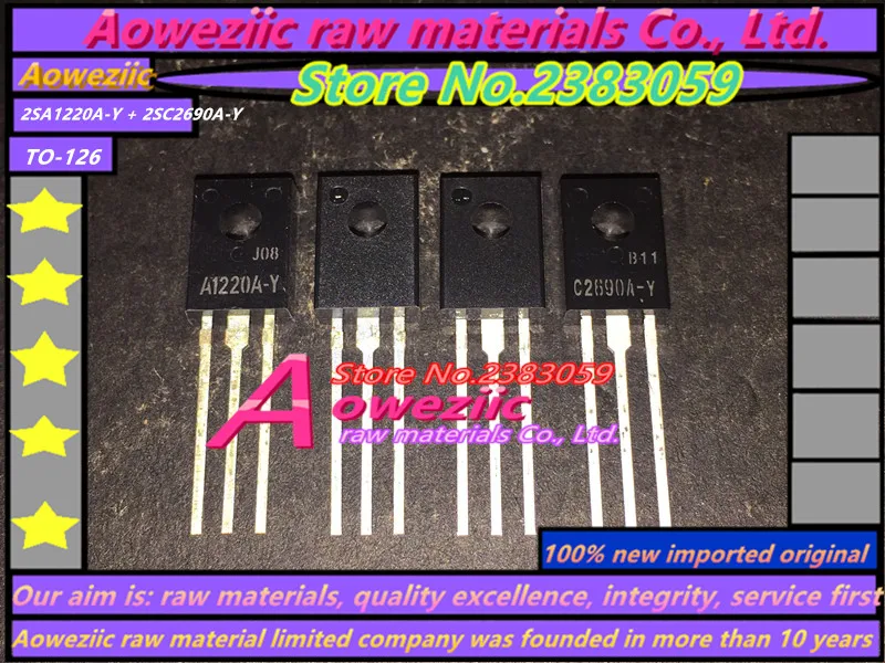 Nový originál dovezené 2SA1220A-Y 2SC2690A-Y 2SA1220A 2SC2690A NA-126 Audio prepínanie triode (1 sady)