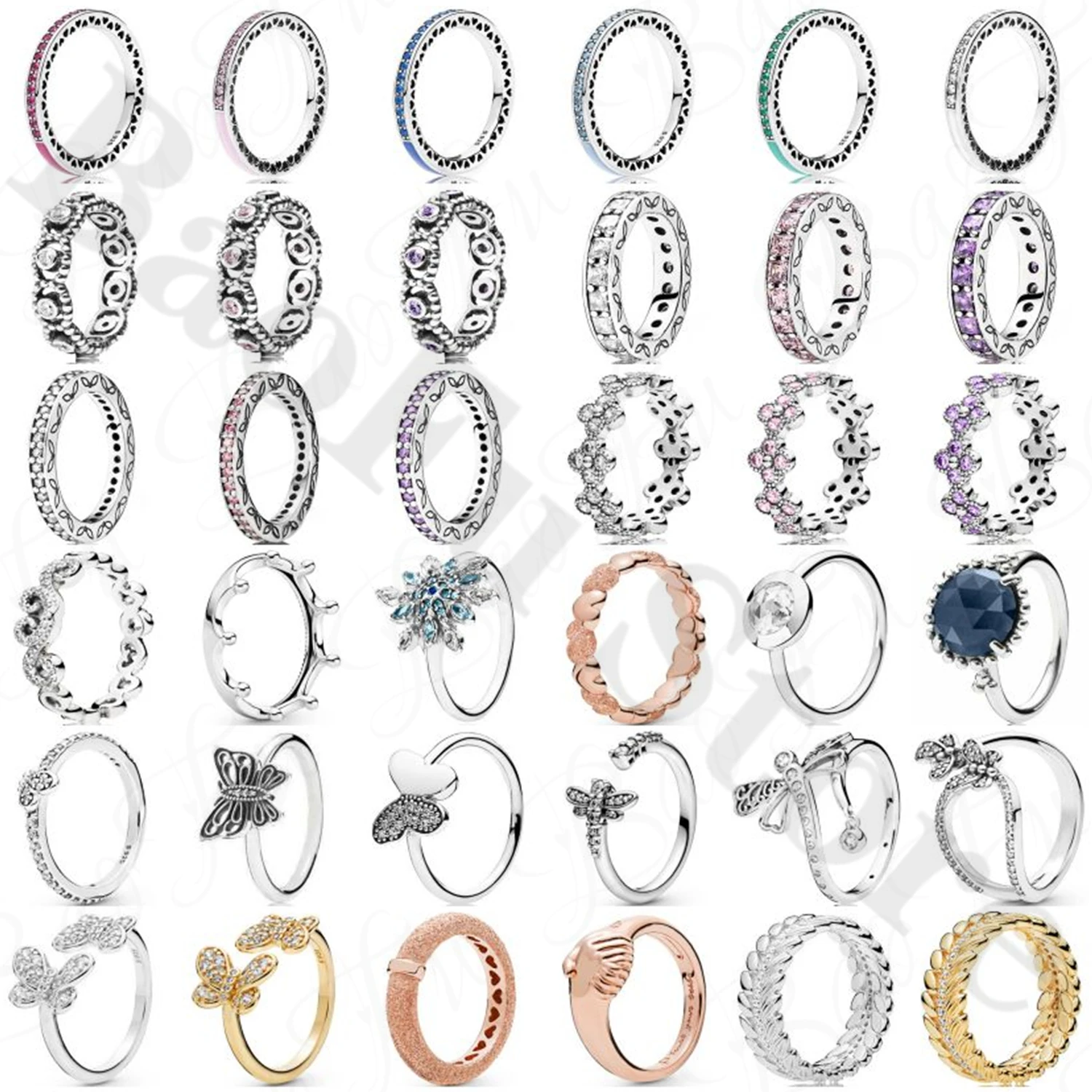 Nový, Originálny 925 Sterling Silver Ring Lesklé Láska Elegantné Had Reťazca Vzor Polmesiaca Koruny Vhodné Pre Ženy Strany Šperky