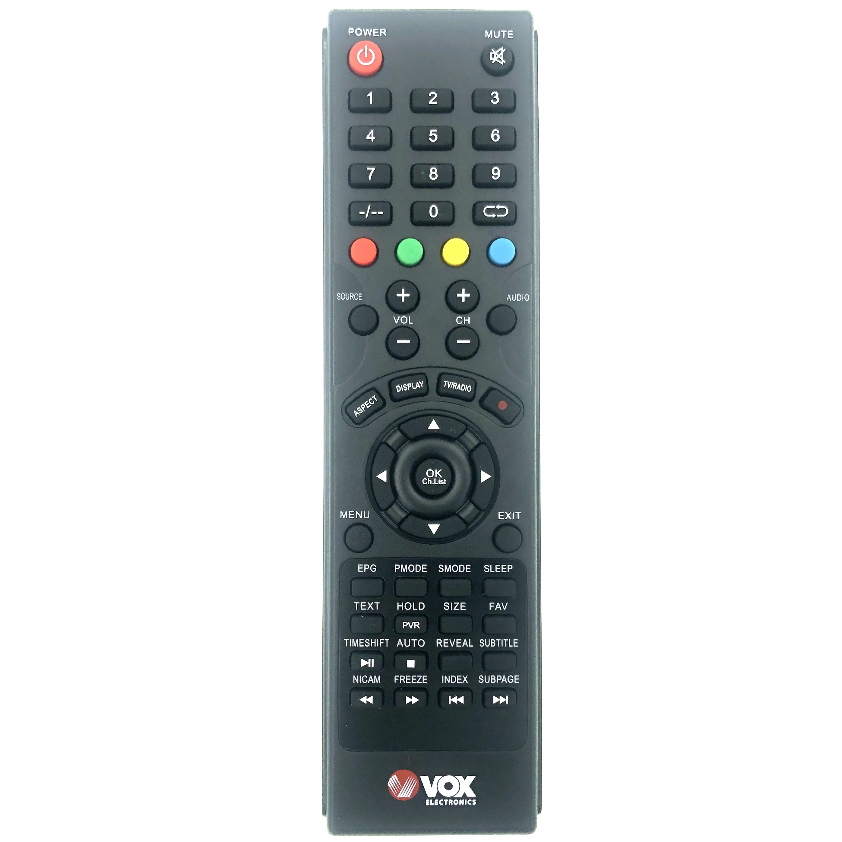 Nový, Originálny VOX TV Diaľkové Ovládanie pre 32DSA662B-Y TV28LE62 TV24LE63 TV32LE64 32LE64T2, TV32LE11, TV-32LE11