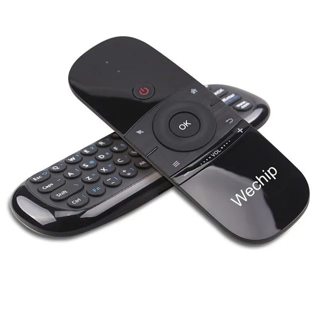 Nový, Originálny Wechip W1 Klávesnice, Myši Wireless 2.4 G Lietať Vzduchom Myši Rechargeble Mini Remote Control Pre Android Tv Box/Mini PC/TV