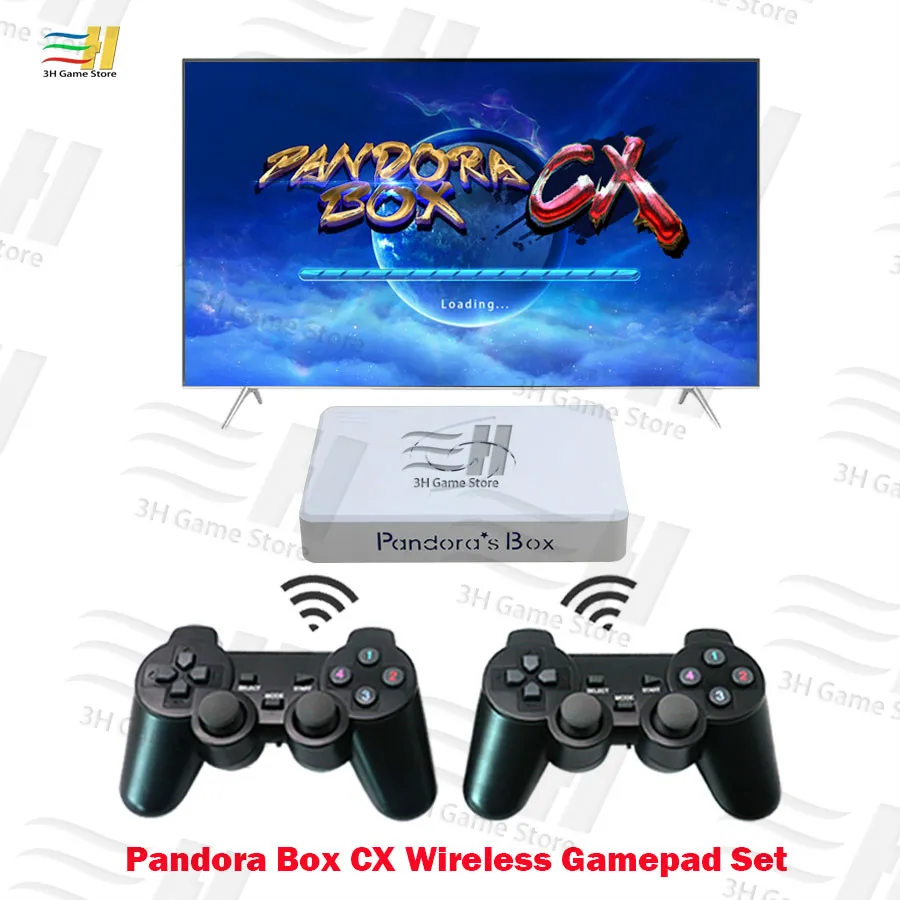 Nový Pandora Box CX Gamepad Nastaviť Káblové Bezdrôtové joypad 2800 1 Možno uložiť hru Vysoké skóre záznam scan line 3D Tekken Mortal Kombat