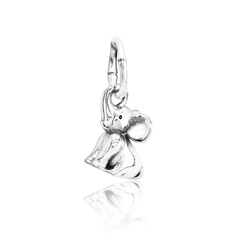 Nový Príchod 925 Sterling Silver Korálky Slon Prívesok Charms fit Pôvodné Pandora Náramky Ženy DIY Šperky