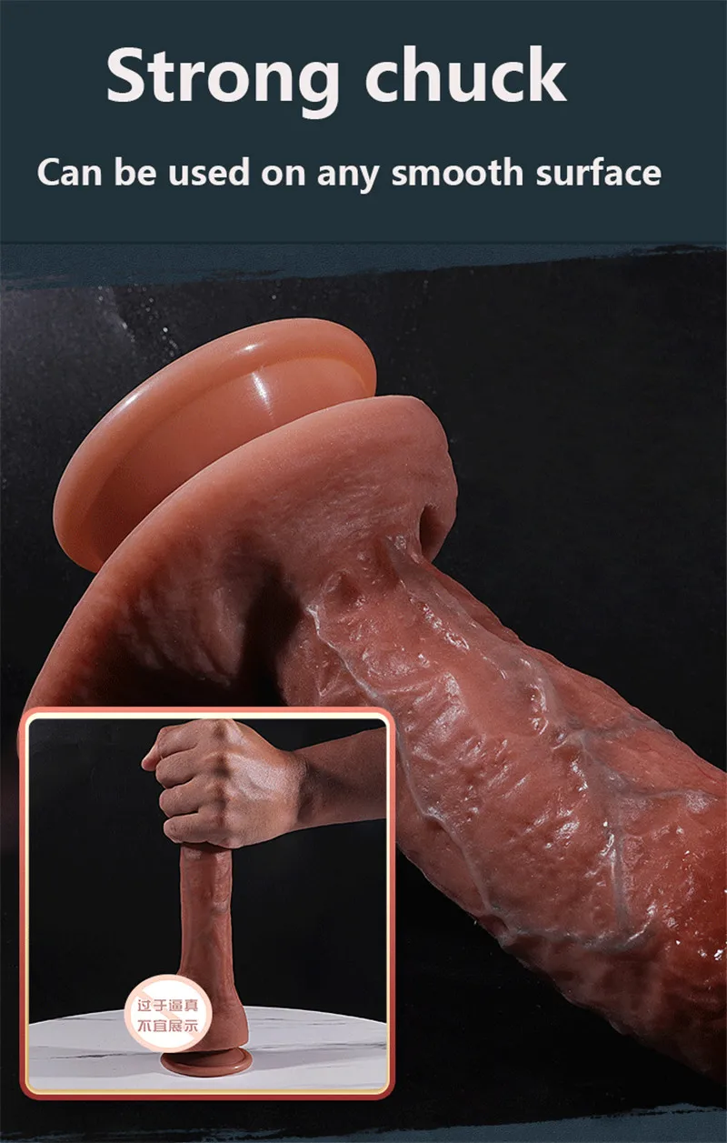 Nový realistický penis simulované falus tekutý silikónový falus análny masáž prostaty plug veľké obrie ženského pohlavia hračka plug erotické
