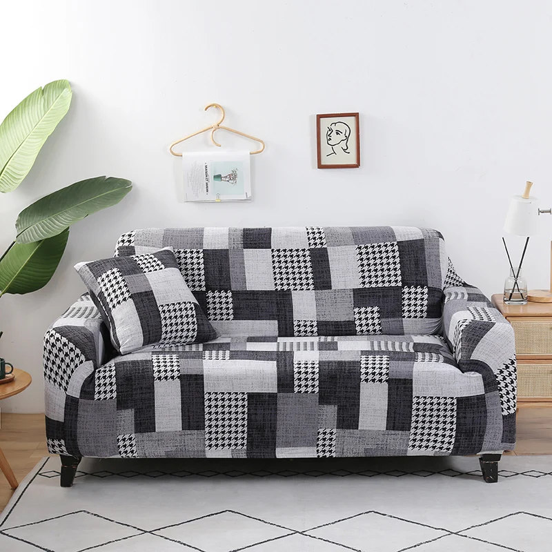 Nový štýl geometrické gauč chránič kryty na obývacia izba elastická stretch slipcover výkres rohová sedačka zahŕňa 1/2/3/4-sedačková