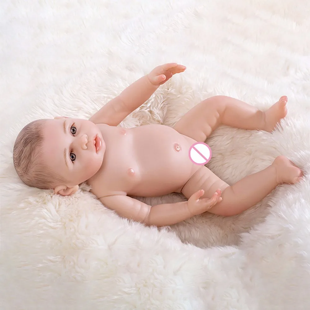 NPK 43 cm Plnej Silikónové reborn baby doll hračka ako skutočné 17inch mäkké telo novorodencov bábika Bebes reborn dievčatá bonecas darček