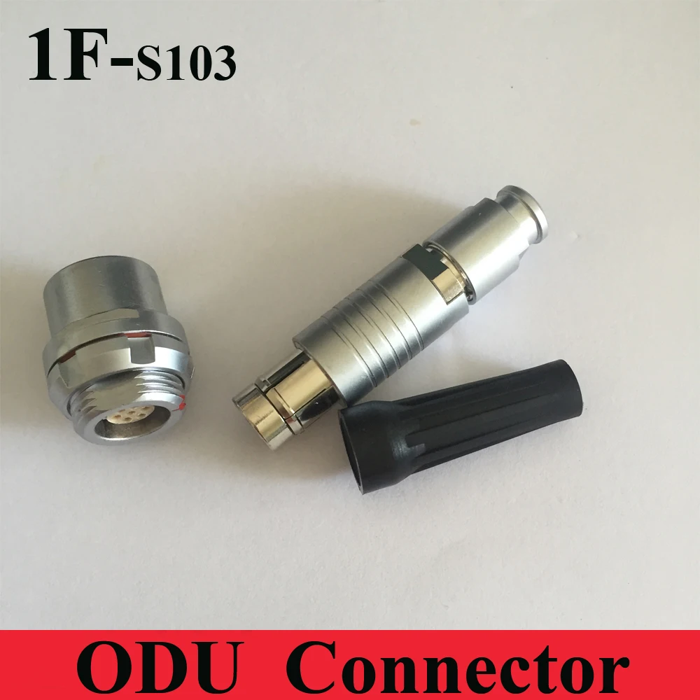 ODU konektor 1F 103 Série 2 3 4 5 6 7 10 14 Pin Konektor vodotesný IP68 Konektor Zástrčky a Zásuvky