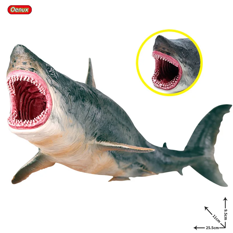 Oenux 3KS Sea Life Savage Megalodon Žralok Veľrybí Model Akcie Obrázok PVC Tichom Morský Živočích Vzdelávacie Zbierku Hračiek Dieťa Darček