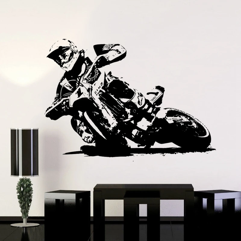 Off-road Motocykle Nálepky Vozidla Motocross Odtlačkový Plagáty Vinyl Stenu Autobike Pegatina Dekor nástenná maľba Autocycle