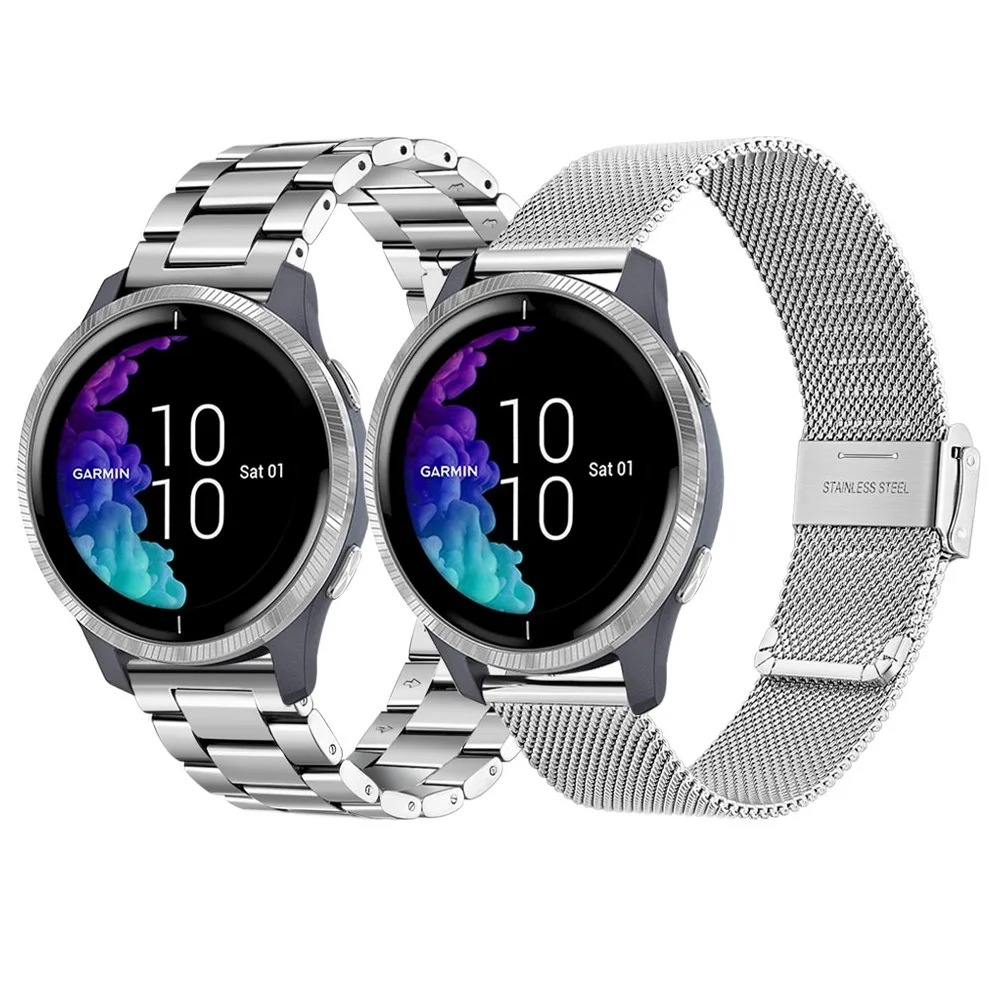 Oka & Soild Nehrdzavejúcej Ocele Watchband pre Huawei Sledovať GT Aktívne Česť Sledovať Kúzlo náramok pre Xiao Huami Amazfit GTR 47mm