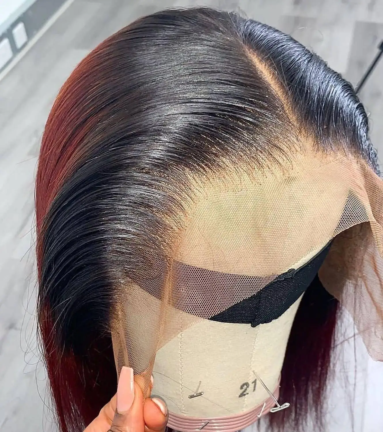 Onecut Vlasy Falošné Pokožku hlavy čipky dopredu ľudské vlasy, parochne pre čierne ženy brazílsky Rovné dlhé parochne preplucked s baby vlasy 13x6