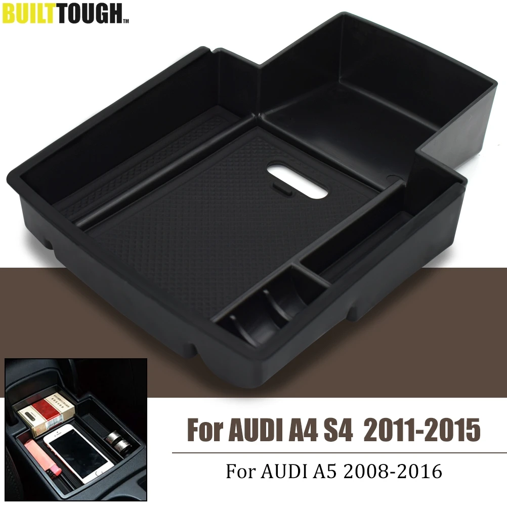 Opierke Úložný Box Pre Audi A4 S4 B8 2011 2012 2013 A5 2008-2020 Stredovej Konzoly Organizátor Rukavice Zásobník Palety Prípade