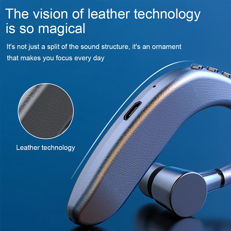 Oppselve Bluetooth Slúchadlo Ucho Vľavo, Vpravo Bezdrôtový Headset Bluetooth 5.0 Jeden Slúchadlá s Mikrofónom Handsfree Hairphone