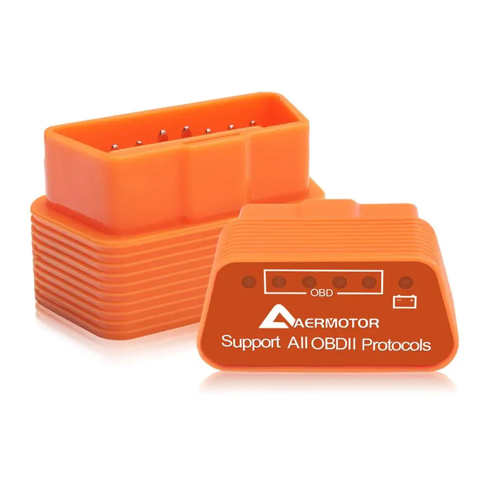 Orange Vysoko Kvalitné Aermotor ELM327 Bluetooth 4.0, Vhodné pre Android & Apple Auto Chyba Detektora