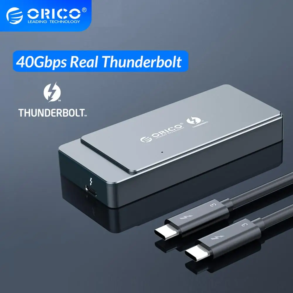 ORICO Thunderbolt 3 M. 2 NVME SSD Krytu 40Gbps Podporu 2TB Hliníka s 40Gbps Thunderbolt 3 C C Kábel Pre Mac, Windows