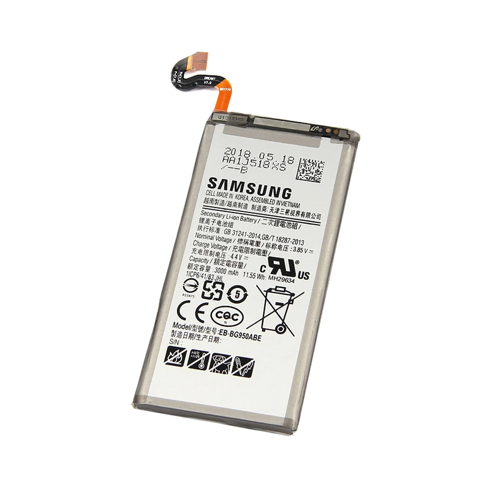Originál Batéria EB-BG950ABE pre Samsung Galaxy S8 G950 SM-G950F G950U G950W G950S G950K G950L G950FD G9500 G9508 3000mAh Akku