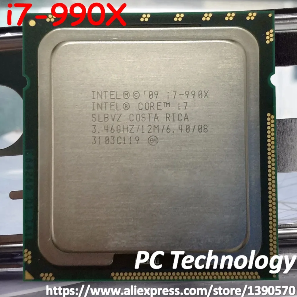 Originál Intel Core i7-990X Procesor Extreme Edition i7 990X 3.46 GHZ 6-Core 12M Cache LGA1366 CPU 130W doprava zadarmo