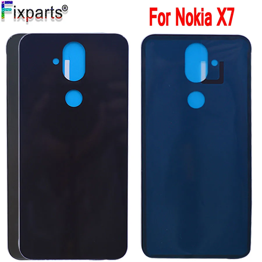 Originál Nové Pre Nokia X7 Zadný Kryt a Kryt Batérie Metal Zadné Bývanie Dvere Prípade Pre Nokia 8.1 X7 kryt Batérie späť Prípade
