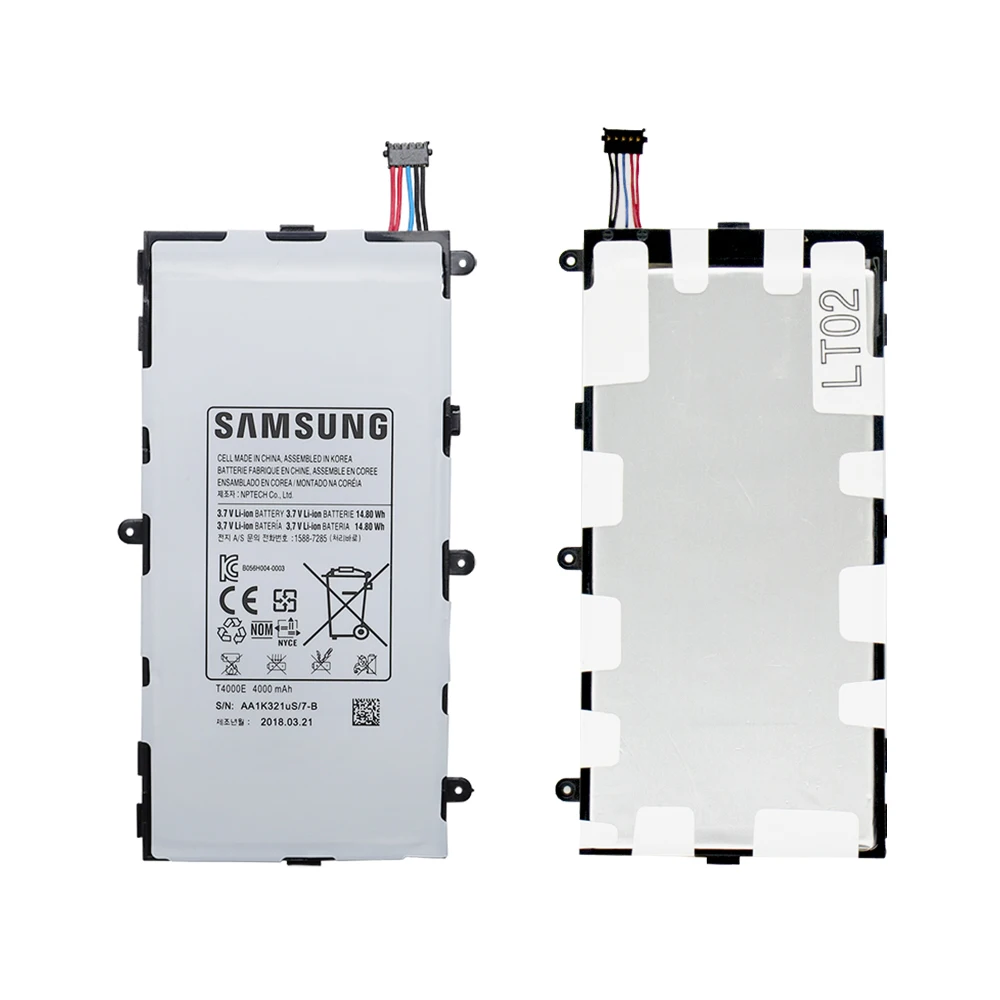 Originálne Batérie T4000E pre Samsung Galaxy Tab 3 7.0 SM-T211 T210 T215 T210R T217A T210R T2105 GT-P3210 P3200 4000mAh