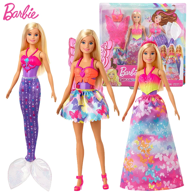 Originálne Bábiky Barbie Dreamtopia Bábiky, Hračky pre Dievčatá Morská víla Barbie Oblečenie Dlho Bábika Vlasy Detská Hračka pre Deti, Darček k Narodeninám