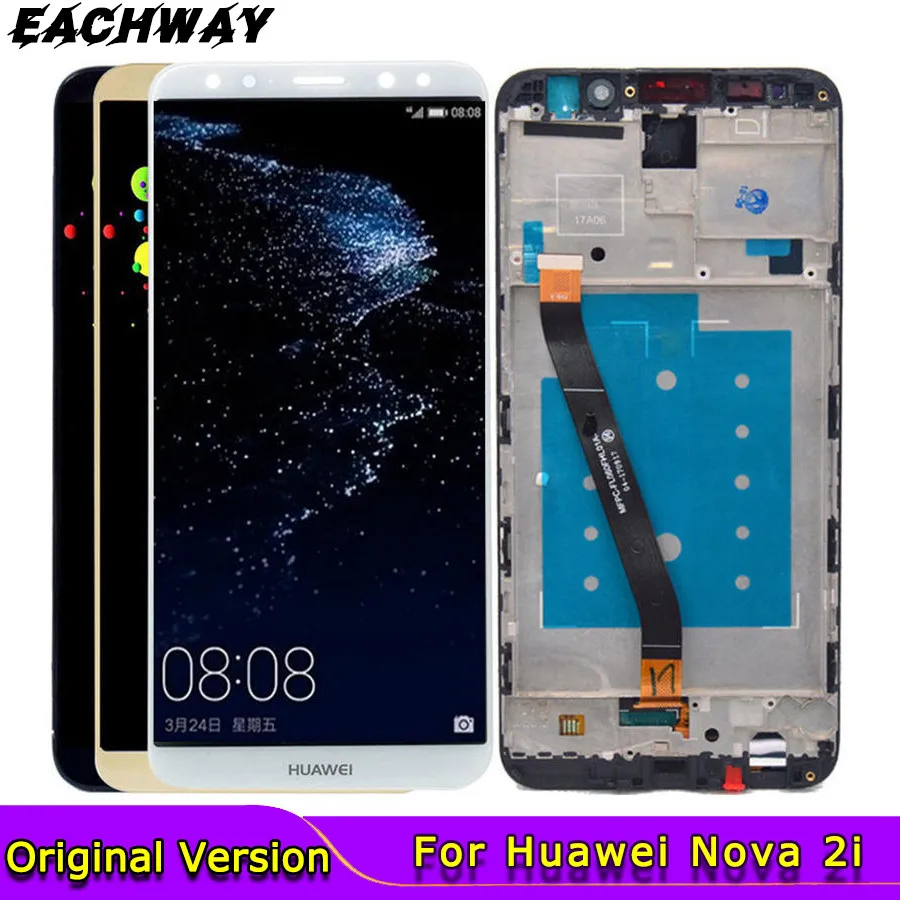 Originálne LCD pre Huawei Nova 2i LCD Displej Dotykový Panel Obrazovky Digitalizátorom. Náhradné Diely Pre 5.9