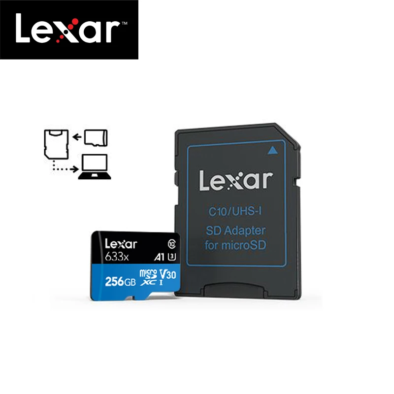 Originálne Lexar 512 gb diskom Micro SD Pamäťovú Kartu vysokej rýchlosti až Max 95M/s Class10 633x cartao memoria de TF Flash Karty