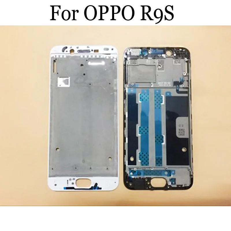 Originálny Držiak na LCD Obrazovke Predný Rám Pre OPPO R9S Batérie Zadný Kryt Kryt Pre Mobilný Telefón OPPO R9S Opravu, Náhradné Diely Prípadoch